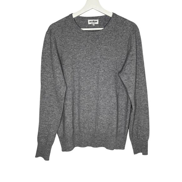 Soft Goat 100% Cashmere Long Sleeve Crew Neck Jumper Sweater Gray Medium - Picture 2 of 10